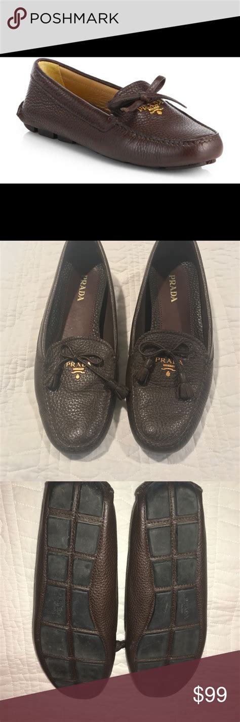 prada pebbled mocassins womens|Women's Slippers And Mules .